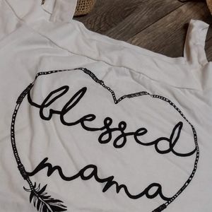 Womens M Loose Fitting Mama Tee